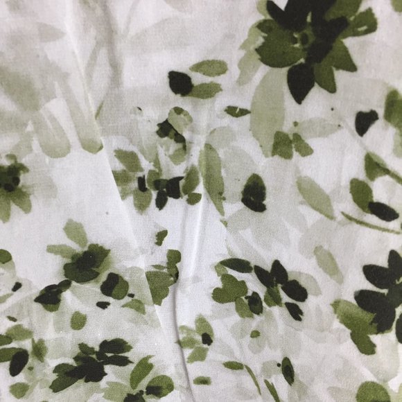 THEORY Gray Green Floral Print KALSTINN Calla 100% Silk High Neck Top - Picture 7 of 10